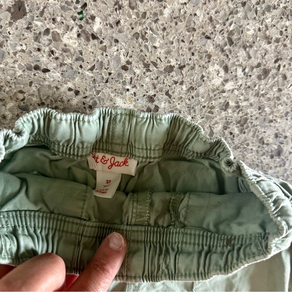 Cat & Jack Light Green Elastic Waist Shorts - Picture 3 of 3